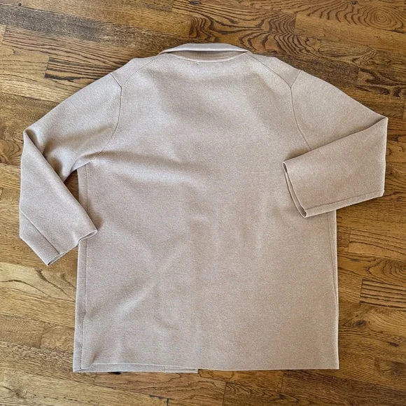 J Crew L Women's Sophie Open Front Sweater Blazer in Camel - Picture 5 of 5